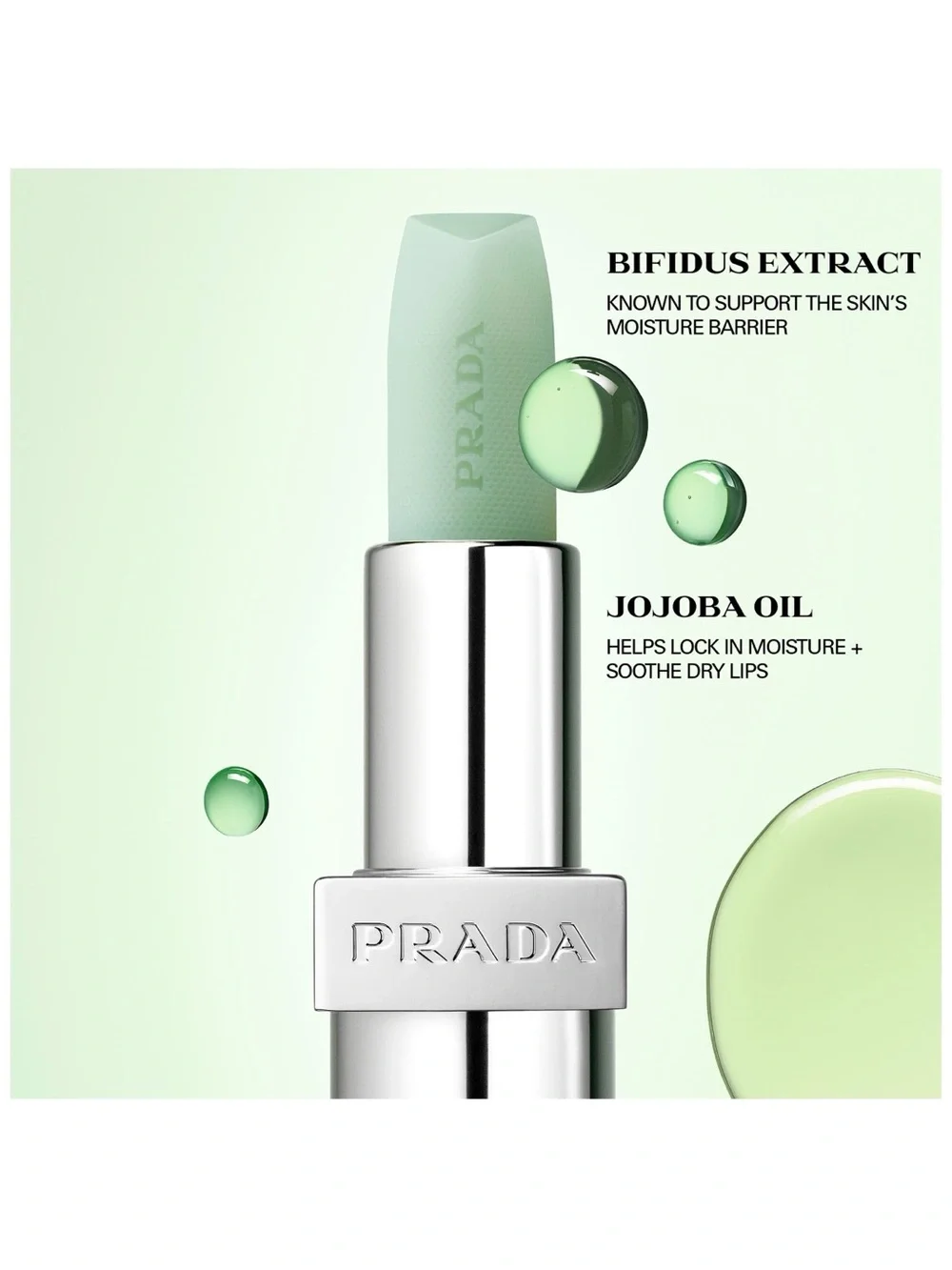 Prada Optimizing Care Lip Balm in the shade U011 - Noisette